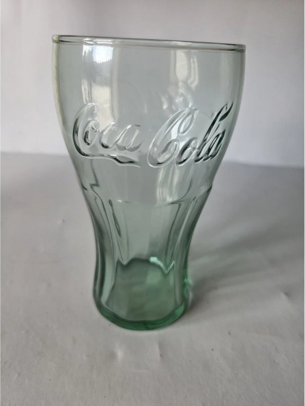 VINTAGE COCA COLA LIBBEY GREEN DRINKING GLASS SG2
